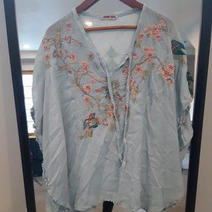 embroidered tunic top